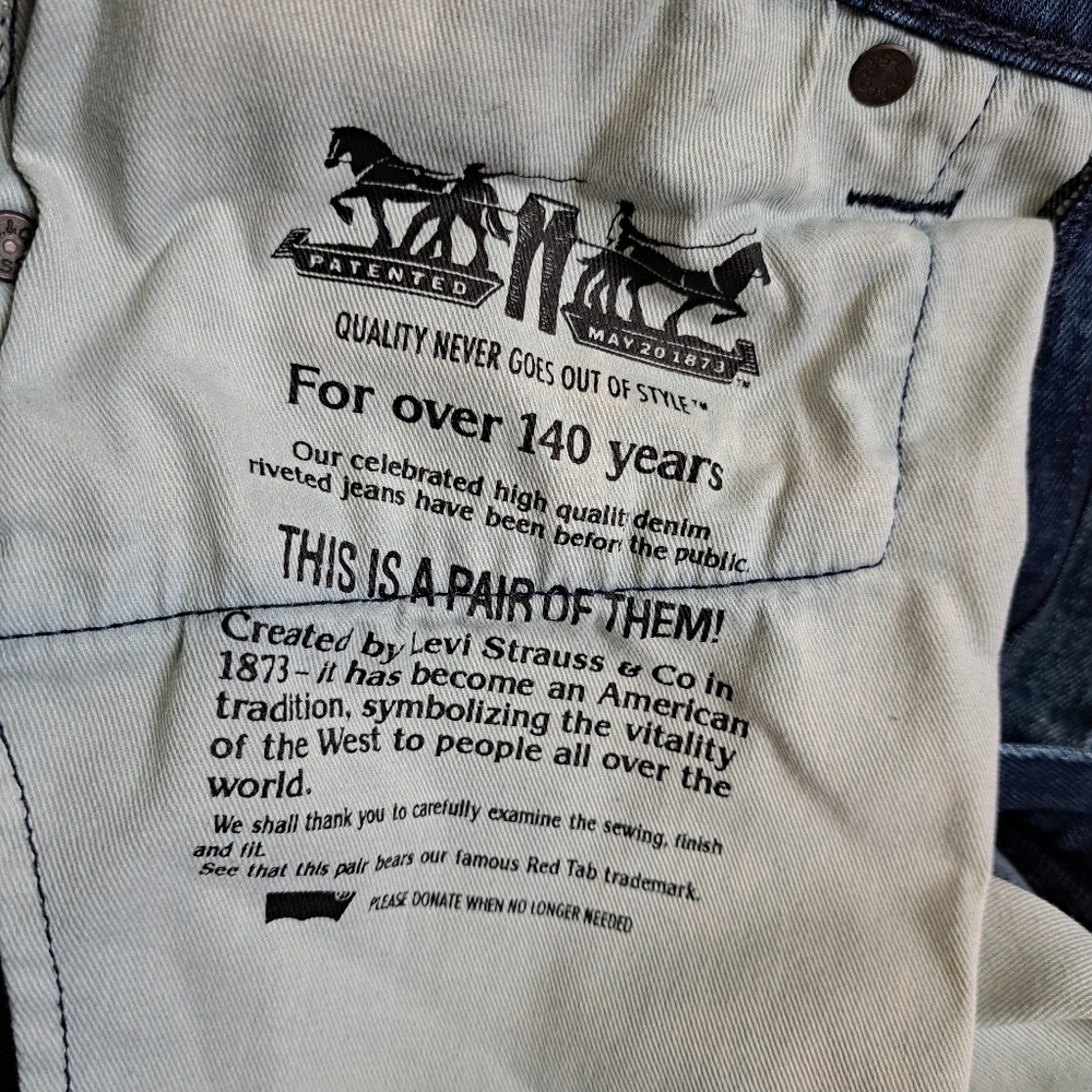 Levi's Men's 513 Size 32×30 ( Inseam 30").Color Blue. - Picture 4 of 11
